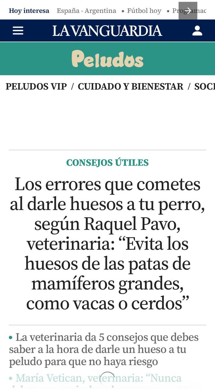 Artículo sobre Raquel Pavo y nutrición animal